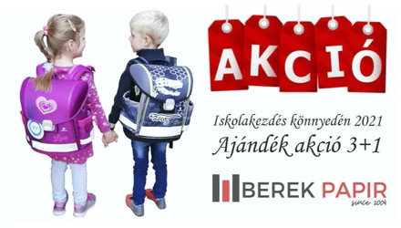 Iskolakezdési AKCIÓ 3+1 kuponnal...