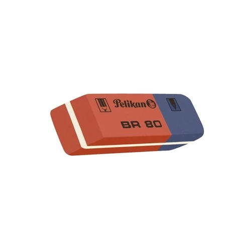 BR80 piros/kék radír, 80 db, boxban