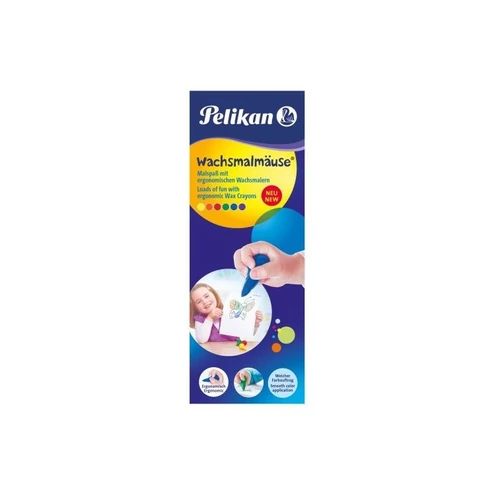 Zsírkréta Egér alakú, 6 db/ box