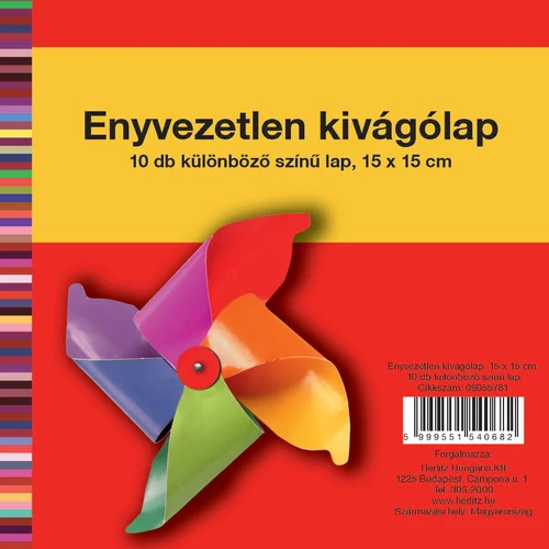 Kivágólap 15x15 cm, 10 ív