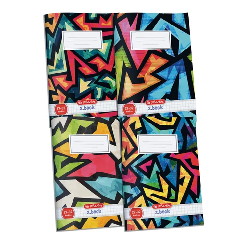 Füzet A5/27-32 kockás Neon Art