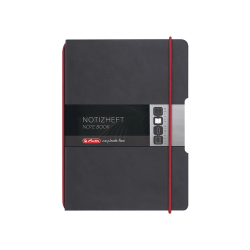 my.book flex A5 bőrhatású fekete, 80g/m2