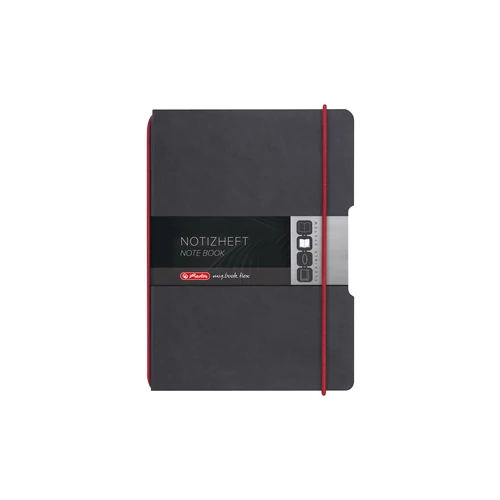 my.book flex A6 bőrhatású fekete, 70g/m2