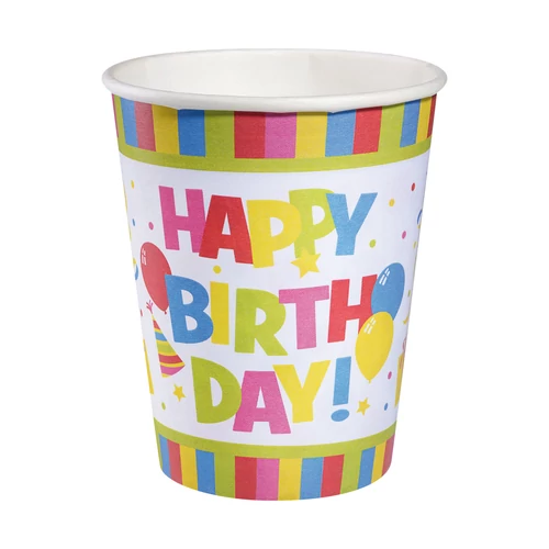 Pohár 10 db Happy Birthday