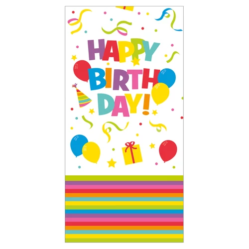 Asztalterítő 120x180 cm Happy Birthday