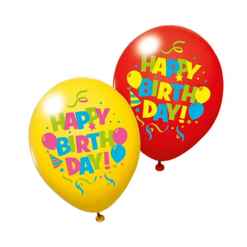 Léggömb/6 db Happy Birthday