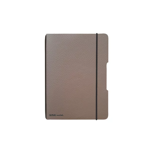 my.book flex füzet A6 bőrhatású barna, 70g/m2