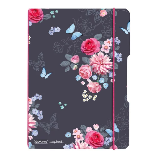 my.book flex A5 40 lapos füzet kockás Ladylike Flower