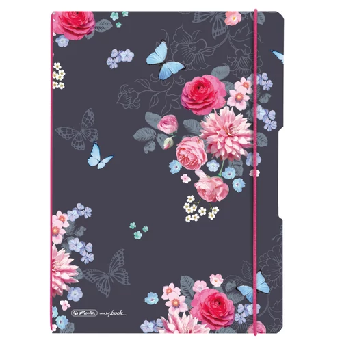 my.book flex A4 40 kock.+ 40 von. lap Ladylike Flower