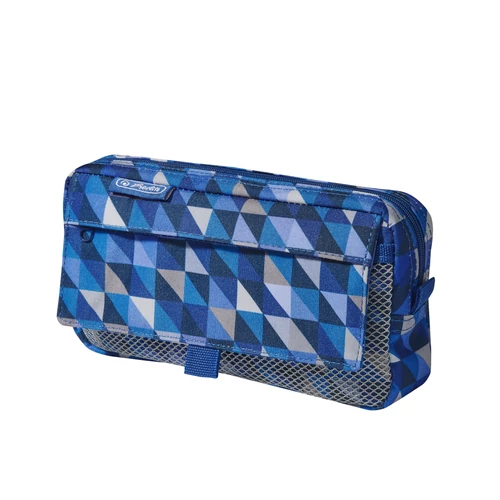 Tolltartó 2 zsebes Geometric Blue