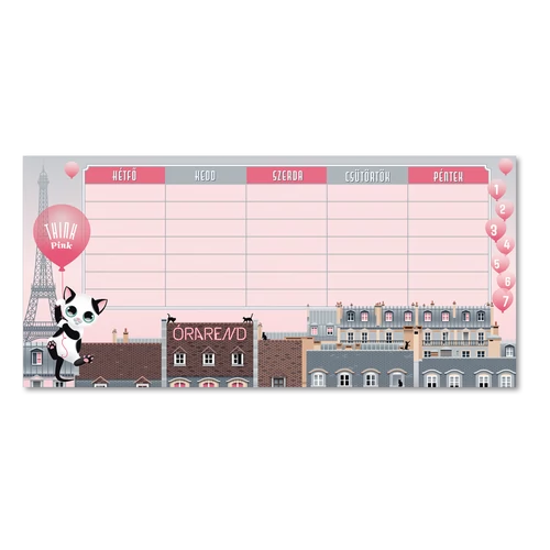 EGYLAPOS ÓRAREND THINK PINK (5003) 20