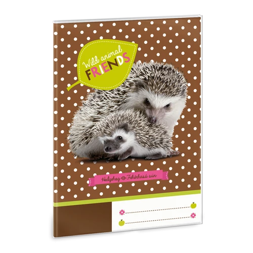 A/5 ISKOLAI FÜZETBORÍTÓ ERDŐ-SÜNI/HEDGEHOG (686) 14