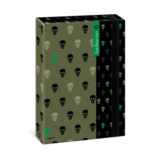 A/4 FÜZETBOX ZÖLD KOPONYA (624) 11