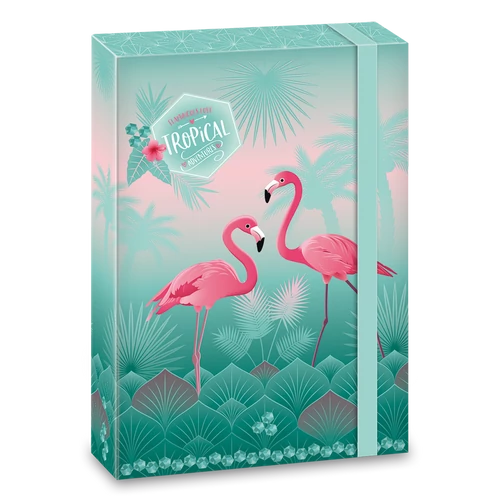 A/4 FÜZETBOX PINK FLAMINGO (868) 18
