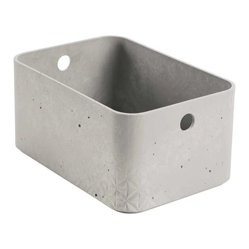 Tárolódoboz, 4 l, CURVER "Beton", szürke