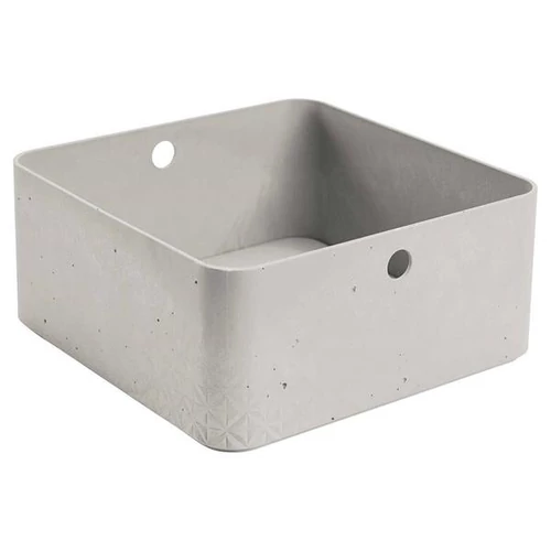 Tárolódoboz, 8,5 l, CURVER "Beton", szürke