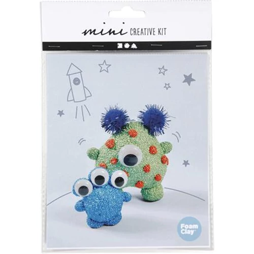 Kreatív készlet, CREOTIME "Mini Creative Kit Alien", vegyes szín