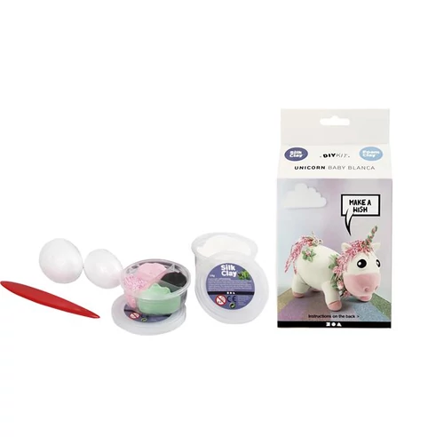 Gyurma készlet, CREOTIME "Unicorn baby Blanca", rózsaszín