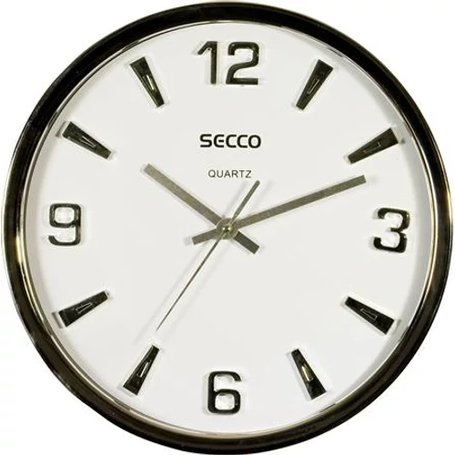 Falióra, 30,5 cm, mély keret, SECCO, króm