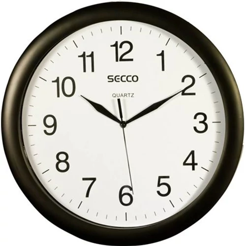 Falióra, 33 cm,  SECCO, fekete keretes