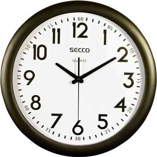 Falióra, 39,5 cm,  SECCO, fekete keretes