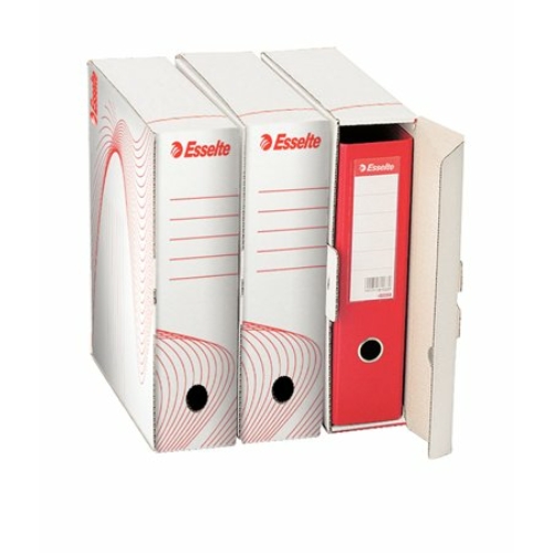 Archiváló doboz, iratrendezőnek, 97 mm, újrahasznosított karton, ESSELTE "Standard" , fehér