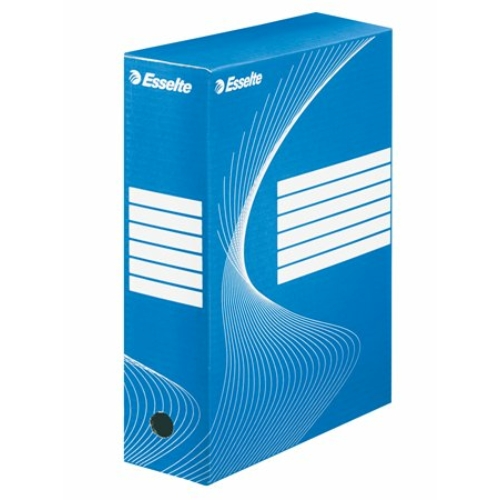 Archiváló doboz, A4, 100 mm, karton, ESSELTE "Boxycolor", kék