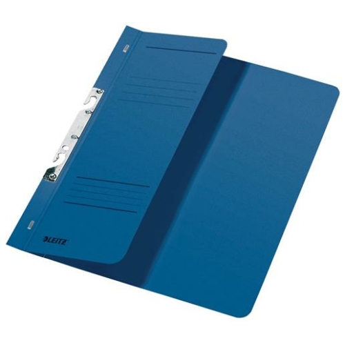 Gyorsfűző, karton, fémszerkezettel, A4 feles, LEITZ, kék