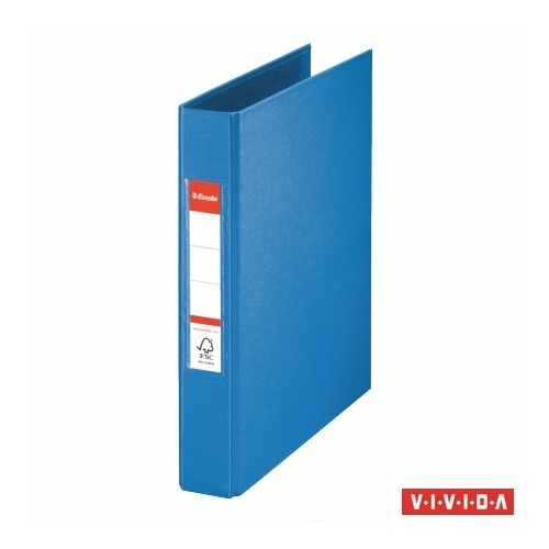 Gyűrűs könyv, 2 gyűrű, 42 mm, A5, PP, ESSELTE "Standard", Vivida kék