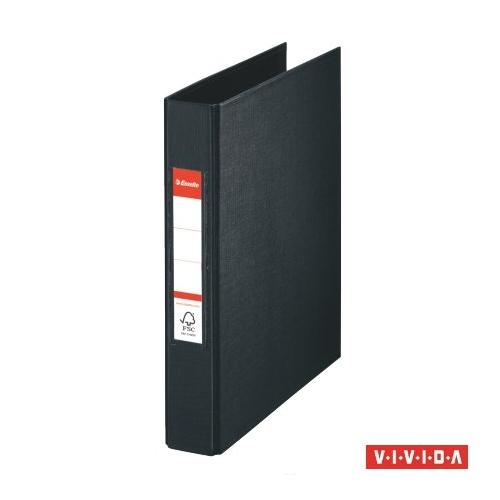 Gyűrűs könyv, 2 gyűrű, 42 mm, A5, PP, ESSELTE "Standard", Vivida fekete