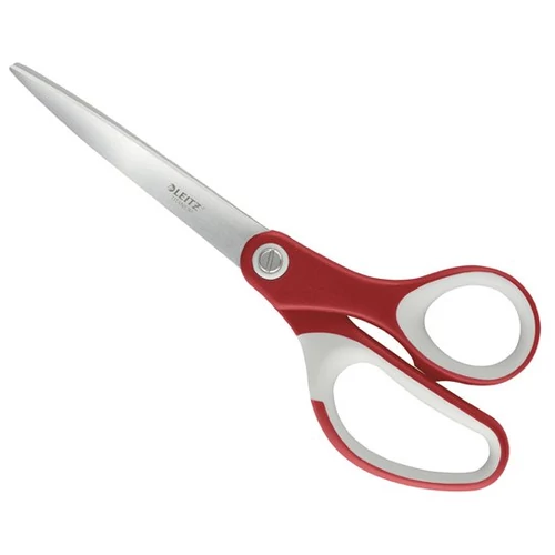 Olló, irodai, 20,5 cm, LEITZ "Titán", piros