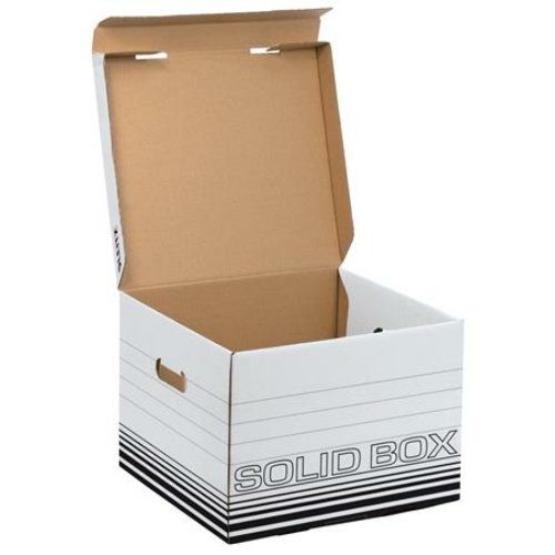 Archiváló doboz, M méret, LEITZ "Solid", fehér