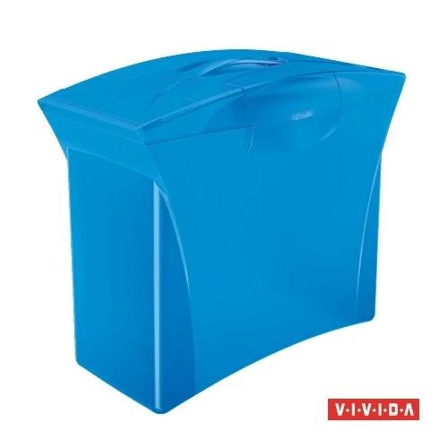 Függőmappa tároló, műanyag, 5 db függőmappával, mobil, ESSELTE "Europost", Vivida kék