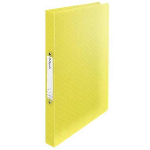 Gyűrűs könyv, 2 gyűrű, 25 mm, A4, PP, ESSELTE "Colour`Ice", sárga