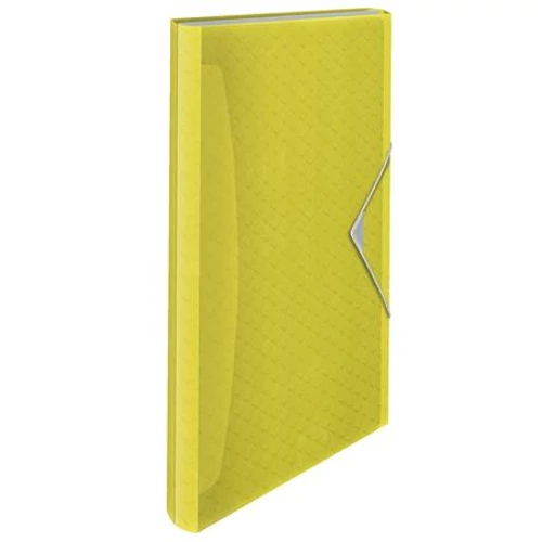 Harmonikamappa, A4, PP, 6 rekeszes, ESSELTE "Colour` Ice", sárga