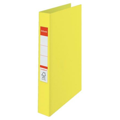 Gyűrűs könyv, 2 gyűrű, 42 mm, A4, PP, ESSELTE "Colour`Ice", sárga