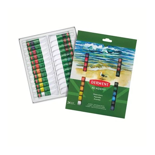 Tempera készlet, 24 darabos, 12 ml, DERWENT "Academy"