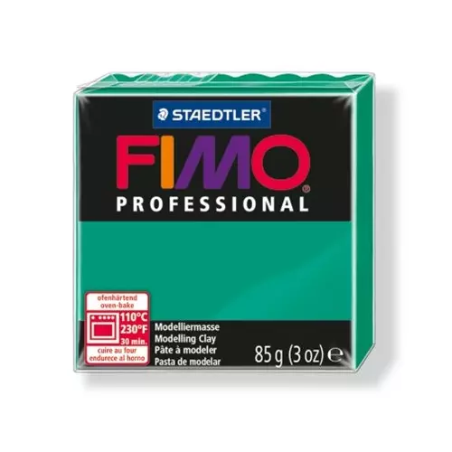 Gyurma, 85 g, égethető, FIMO "Professional", intenzív zöld