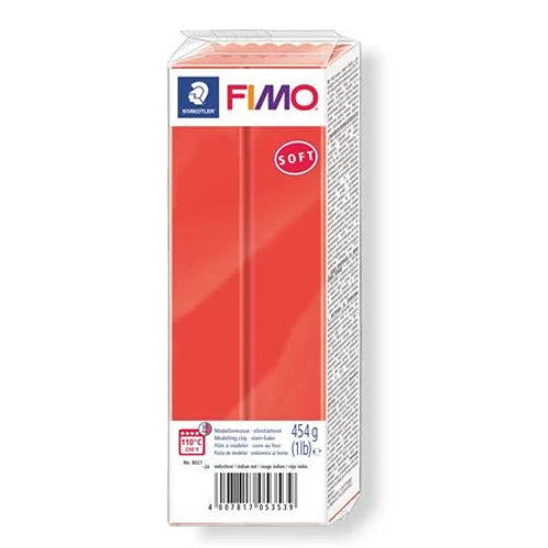 Gyurma, 454 g, égethető, FIMO "Soft", indián piros