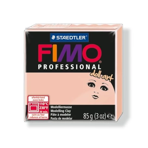 Porcelángyurma, 85 g, FIMO "Professional Doll Art", áttetsző rózsaszín