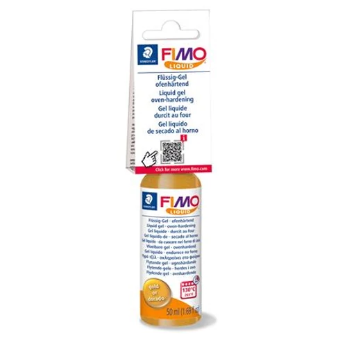 Folyékony gyurma, 50ml, égethető, FIMO "Effect", arany