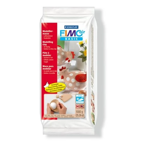 Gyurma, 1000 g, levegőre száradó, FIMO "Air Basic", bőrszín