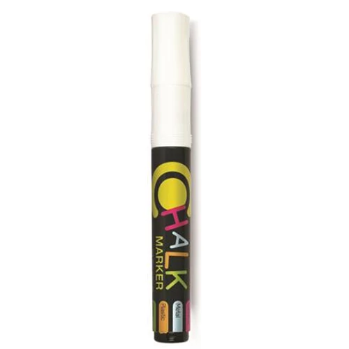 Krétamarker, 2,5 mm, 1 db/bliszter, FLEXOFFICE "Chalkmarker", fehér