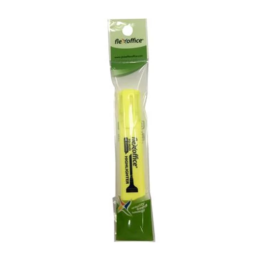 Szövegkiemelő, 1-4 mm, bliszteres, FLEXOFFICE "HL05", sárga