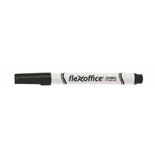 Táblamarker, 1,1 mm, kúpos, FLEXOFFICE "WB04", fekete