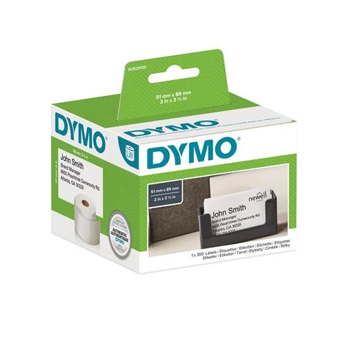 Etikett, LW nyomtatóhoz, 51x89 mm, 300 db etikett, DYMO