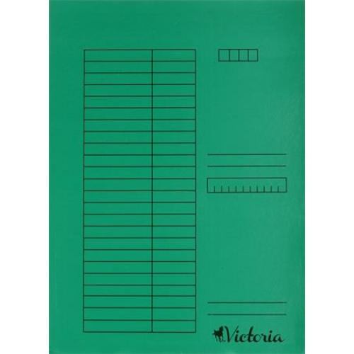 Gyorsfűző, karton, A4, VICTORIA, zöld