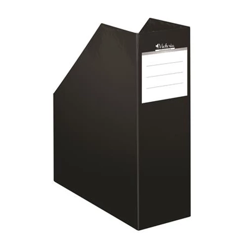 Iratpapucs, karton, 90 mm, VICTORIA, "Premium", fekete