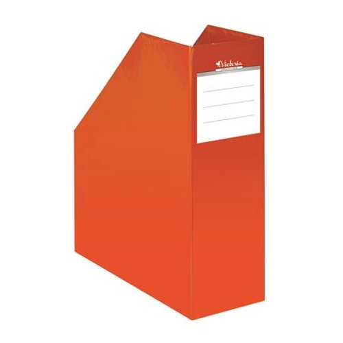 Iratpapucs, karton, 90 mm, VICTORIA, "Premium", narancs