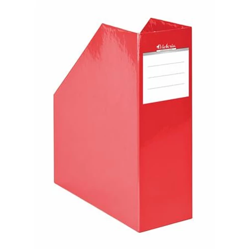 Iratpapucs, karton, 90 mm, VICTORIA, "Premium", piros